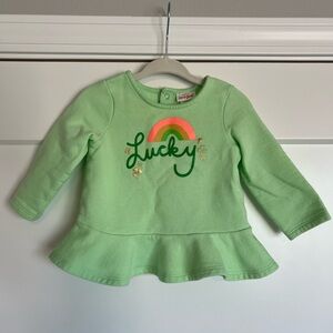Lucky St. Patrick’s day peplum shirt